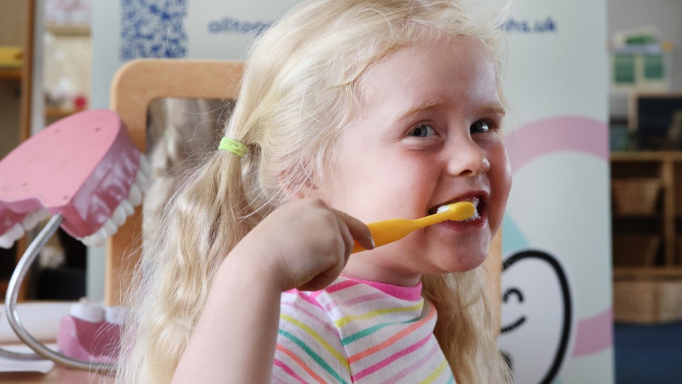 Number of children's settings across Cheshire and Merseyside delivering supervised toothbrushing continues to grow